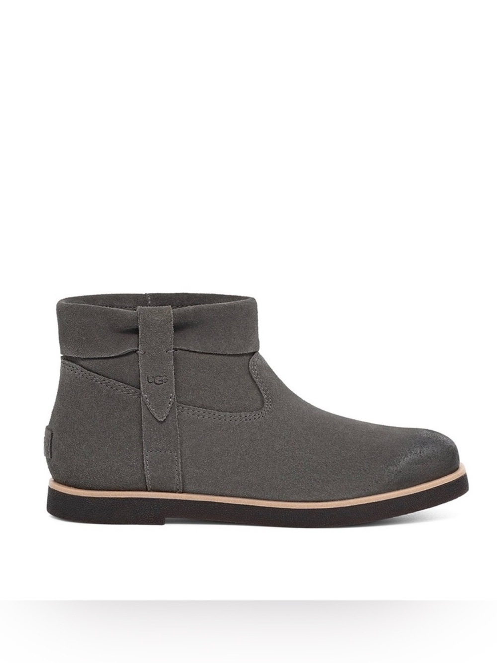 UGG Women's Josefene Cuff Ankle Booties - Grey Suede - Size US 8 - Style 1130525